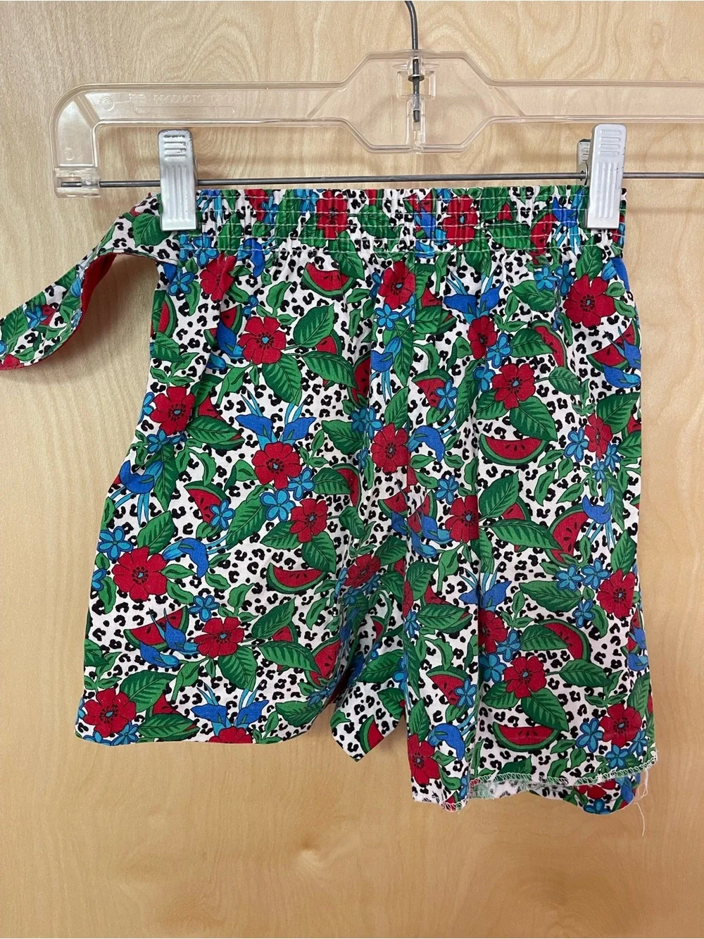 Vintage set by Catherine Rebecca Red Sleeveless Top with Floral Skirt Set